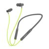pTron Tangentbeat in-Ear Bluetooth 5.0 Wireless Headphones, Deep Bass, 18H Playtime, Clear Calls, Dual Device Pairing Wireless Neckband, Fast Charging, Voice Assistant & IPX4 (Green/Grey)