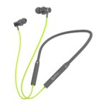 pTron Tangentbeat in-Ear Bluetooth 5.0 Wireless Headphones, Deep Bass, 18H Playtime, Clear Calls, Dual Device Pairing Wireless Neckband, Fast Charging, Voice Assistant & IPX4 (Green/Grey)