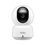 QUBO Smart 360 2K 3MP 1296p WiFi CCTV Security Camera from Hero Group | Mobile App | Two Way Talk | Night Vision | Cloud & SD Card Recording | Made in India | Alexa & OK Google | 1TB SD Card Support