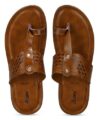 PARAGON Men’s Slip On Tan Sandals | Trendy Casual Slip-on Sandals with Cushioned Footbed, and Durable Construction | Perfect for Everyday Casual Wear(UK: 8)