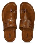 PARAGON Men’s Slip On Tan Sandals | Trendy Casual Slip-on Sandals with Cushioned Footbed, and Durable Construction | Perfect for Everyday Casual Wear(UK: 8)
