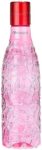 Floraware Food Grade Premium Plastic Fridge Mosaic Water Bottle, BPA Free | 100% Leak Proof | Office Bottle | Gym Bottle | Home | Kitchen | Travel Bottle Drinking Bottle, 1000ml Pack of 1, Pink