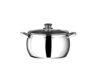 KITCHENOVO Pearl Stainless Steel Casserole, 16 Cm, 2 Liter