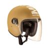 Royal Enfield Open Face Mlg Riding Helmet with Clear Visor Matt Desert Storm, Size: M( 57-58Cm) Impact Protection, Excellent Scratch Resistance, Anti-Microbial Fabric