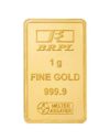 Bangalore Refinery 24k (999.9) 1 gm Yellow Gold Bar