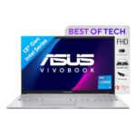 ASUS Vivobook 15, Intel Core i5-1335U 13th Gen, 15.6-inch FHD 60Hz, Thin & Light Laptop (16GB/512GB SSD/Win11/Office 2021/Backlit/42Whr/Cool Silver/1.7 Kg), X1504VA-NJ540WS