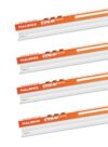 Halonix 22-watt LED Batten/Tubelight | Streak square 4-ft LED Batten for Living Room & Bedroom | Cool Day Light, Pack of 4