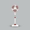 Bajaj Rapido 400 mm Pedestal Fan, Wine Red, With Full Copper Motor and High Speed Operation, Regular