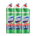 Domex FreshGuard Toilet Cleaner,Lime Fresh, 1 ltr, Removes Tough Stains and Odour, Provides Freshness for 100 Flushes (Pack of 3)