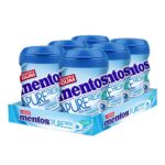 Mentos Pure Fresh, Sugarfree Mint Flavour, Chewing Gum Bottle Pack, 327.6 g- Pack of 6
