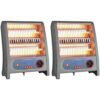 USHA Quartz Room Heater with Overheating Protection (3002, Ivory, 800 Watts) (Pack of 2)