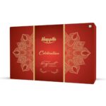 Happilo Dry Fruit Celebration Gift Box Kiwi 147g, Ideal for Festive Gifting, Almond, Cashew, Green Raisin, Party Snacks