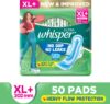 Whisper ULTRA HYGIENE+COMFORT XL+, FOR HEAVY FLOW Sanitary Pad(Pack of 50)