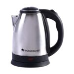 Wonderchef Crescent Electric Kettle 1800W with Stainless Steel Interior | Safety Locking Lid | 1.8L Capacity | 2 Years Warranty