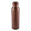 Attro Aarogyam Aqua Vintage 700ml Hammered Finish Copper Water Bottle, Brown, Standard