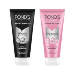 POND’S Bright Beauty Anti-Dullness Facewash with Vitamin B3, 200gm + Ponds Bright Miracle Detox Facewash with 10X Power of Charcoal, 200gm