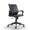 CELLBELL C104 Medium-Back Leatherette Office Chair[Black]