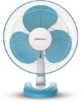 BAJAJ Crest Neo 400 mm 3 Blade Table Fan(Fiji Blue & White | Pack of 1)