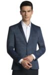 Peter England Men’s Blazer (PIBZWNSFI16409_Navy_42