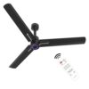 Polycab Wizzy Neo 1200mm 5-Star BLDC,Remote Ceiling fan for home| LED Speed Indicator | High Air Delivery, Ultimate 7 Speed Control | Reverse,Breeze & Sleep Mode| 4-yr Warranty【Black Chrome】