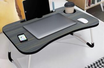 MITHILA Foldable multipurpose Table Wood Portable Laptop Table(Finish Color – BLACK, Pre Assembled)