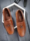 action Action Dotcom DRIVE-46 Light Weight,Comfortable,Trendy, Synthetic,Leather Loafers For Men(Tan , 7)