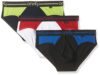 one8 by Virat Kohli Men’s Solid Brief (Pack of 3) (2040_White/Black/Navy_x-Large)