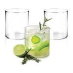 Treo by Milton Vector Borosilicate Glass Tumbler, Set of 3, 210 ml Each, Transparent