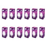 PHILIPS 4-Watt 400-lumen Frosted Candle E27 Base (Cool White, Pack of 12) – Decorative, Ambience for Chandeliers, Wall lights, Desk lamps, Floor lamps