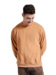 The Indian Garage Co Men’s Polyester Crew Neck Sweatshirt (0123-EL-DSWT-02_Butter Scotch_M)