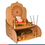 11 Strokes Samarpan Wooden DIY Home Temple Mandir for Home Pooja Mandir for Home Temple for Home Foldable Pooja Stand Wooden Temple for Home Home Temple Pooja Mandir Mandir for Home Big Size Modern