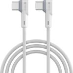 Portronics USB Type C Cable 2 A 1.2 m Konnect L 60W PD (Type C to Type C) Fast Charging(Compatible with All Smartphone, White, One Cable)