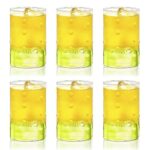Borosil 295 ml Set of 6 pcs Medallions Vision Transparent Drinking Glass | Borosilicate Glass Tumblers for Water, Cold Drinks, Juice| Flame Proof, Microwave & Dishwasher Safe | For Daily use & Gifting