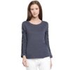 Pepe Jeans Women’s Plain Regular fit T-Shirt (Carrie IP_Indigo M)