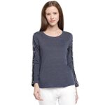 Pepe Jeans Women’s Plain Regular fit T-Shirt (Carrie IP_Indigo M)