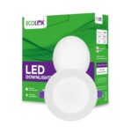 EcoLink 10W Concealed JB Ceiling Light | Round Ceiling LED Downlighter for Home & Hall | Cut Out: 3 inch, Color: Natural White, Pack of 1