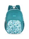 Lavie Sport Blue Fly 39L Printed School Backpack with Rain cover for Girls (Teal)