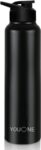 Youone Stainless Steel Sports Water Bottle for Gym Park Cycling Yoga office Men Women 1000 ml Bottle(Pack of 1, Black, Steel)