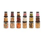 Cello Diamond Plastic Kitchen Storage Containers with Air Tight Lids, Clear, 18Pcs (Capacity – 6-300ml,6-650ml,6-1200ml)