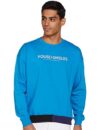 Amazon Brand – House & Shields Men’s Relaxed Fit Crew Neck Cotton Blend Sweatshirt (HS-A22-SW-03_Med Blue, Pink_Large)