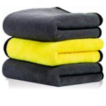 Random Color Multipurpose Microfiber 800 GSM Pack of 1-40cm x 30cm Cleaning Towel Microfibre Cloth Highly Absorbent Dust Towels for All Vehicles Bikes Cars Glass Kitchens – Multicolour