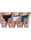 one8 by Virat Kohli Men’s Solid Brief (203K1_White/Sea Green/Navy_X-Large)