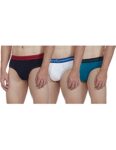 one8 by Virat Kohli Men’s Solid Brief (203K1_White/Sea Green/Navy_X-Large)