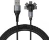 boAt 2-in-1 Cable 3 A 1.5 m Micro-Axis(Compatible with Mobile, Laptop, Tablet, Black, Grey)