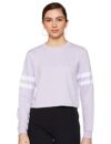 Newport Women’s Polyester Crew Neck Sweatshirt (NPWWPSS20001Z01_LT. Lavender_XS)