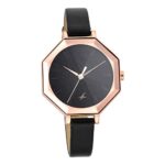 Fastrack Paint Me Quartz Analog Black Dial Leather Strap Watch for Girls-NS6226WL01