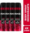 AXE Intense Body Spray  –  For Men(215 ml, Pack of 4)