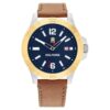 Tommy Hilfiger Blue Dial Brown Colour Leather Strap Watch for Men-TH1710529