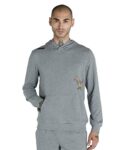Puma Men’s Cotton Hooded Neck Sweatshirt (67054103_Medium Gray Heather