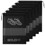 Boldfit Shoe Bag for Travel & Storage Travel Organizer for Women & Men Travel Accessories Shoe Organizer Shoe Bags Pouches Travel Shoe Cover for Travelling Travel Essentials – Pack of 6 Shoe Pouch
